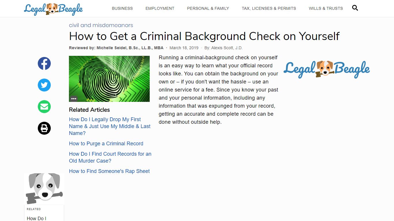 How to Get a Criminal Background Check on Yourself